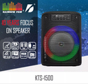 Parlante KTS-1500 altavoz inalámbrico para fiestas al aire libre altavoz rgb de 8 pulgadas altavoz potable para karaoke con radio fm img 2