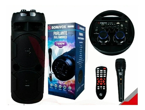 Parlante Bluetooth Profesional TWS 2x6.5 Pulgadas Cilíndrico - Sonivox  Colombia