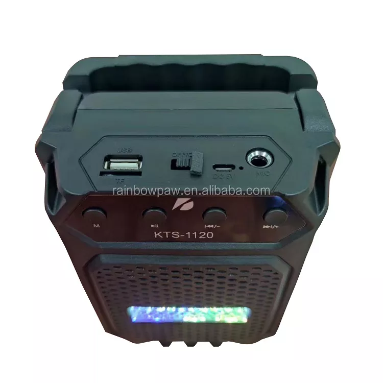 Parlante KTS-1120-altavoz portátil inalámbrico de 4 pulgadas, reproductor USB de alta calidad img 2