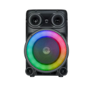 Parlante KTS-altavoz portátil inalámbrico de 8 pulgadas, KTS-1566 con luz de colores RGB, con micrófono y cable, BT, PARA Karaoke y fiestas video