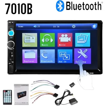 Radio Estéreo Bluetooth MP5 7 '' Táctil Auto Video Audio + Control