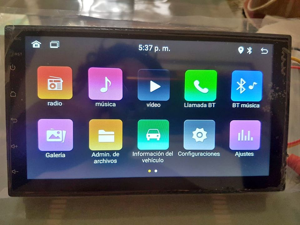 Radio Estéreo Bluetooth MP5 7 '' Táctil Auto Video Audio + Control