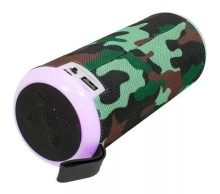 Bocina Kms-313 Forma Cilindrica Bluetooth Portátil Celular