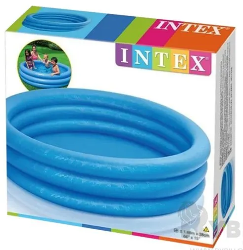 "Piscina Inflable Azul Cristal para Niños "