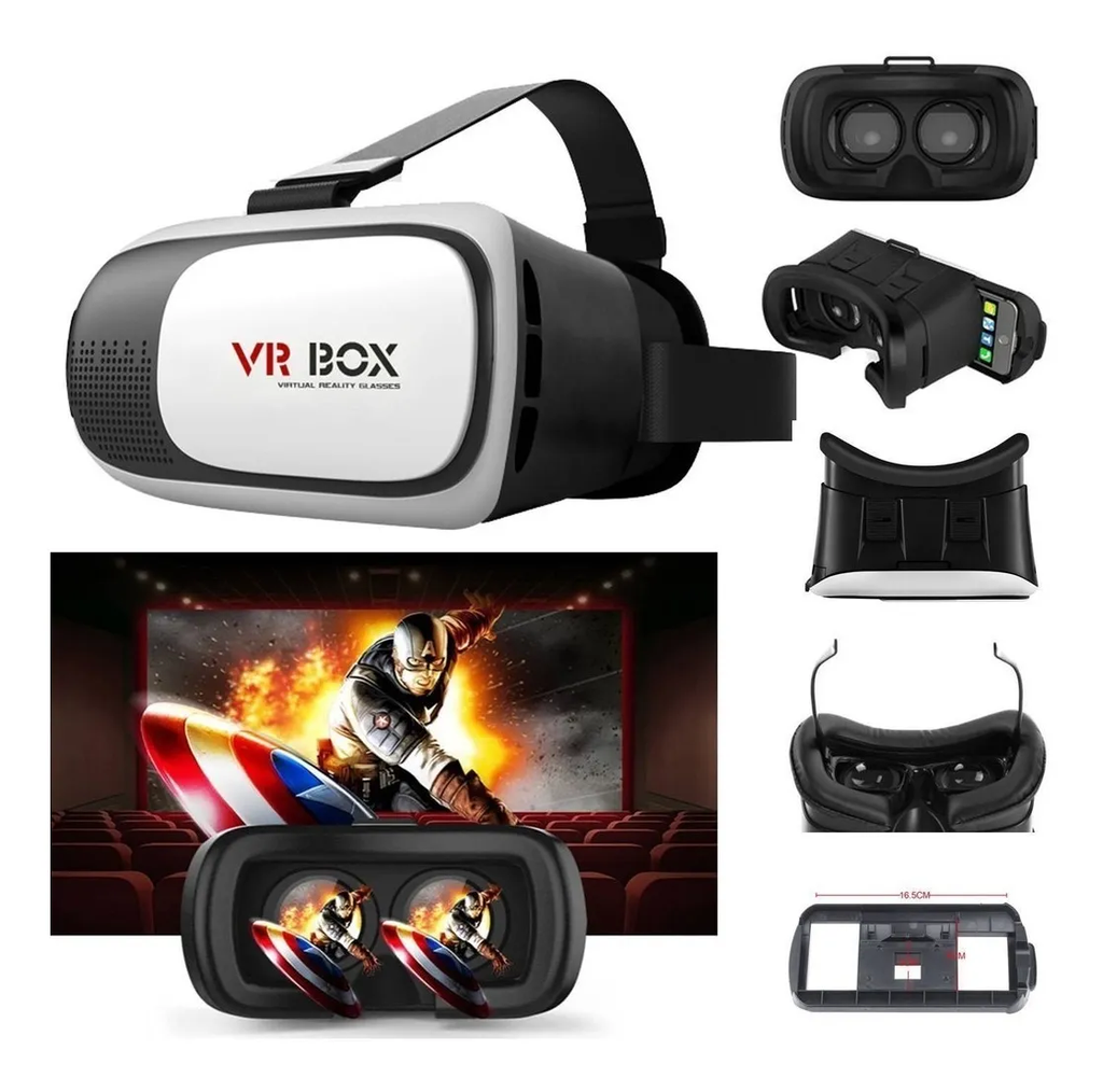  Saucepan Gafas de realidad virtual 3D VR con caja universal de realidad  virtual para juegos móviles con gafas VR suaves y cómodas : Celulares y  Accesorios