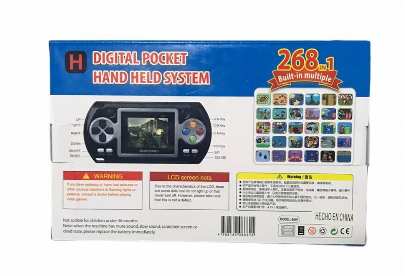 Consola de juegos portátil Consola de bolsillo digital 268 en 1 img 3