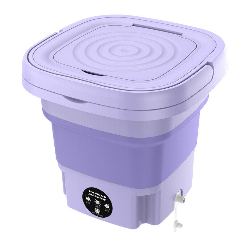 Lavadora Portátil Plegable de 4 kg con Funciones de Secado y Centrifugado