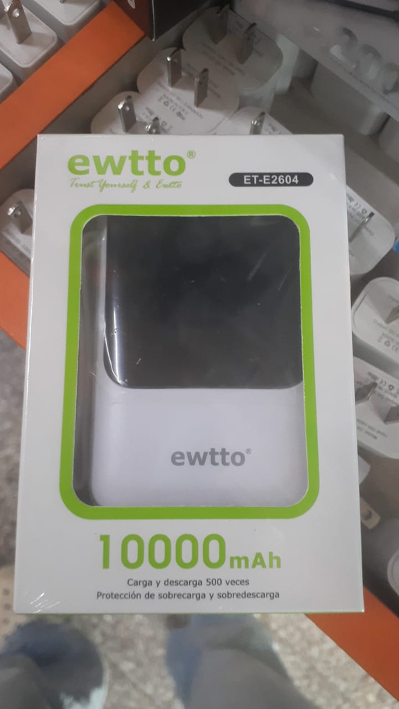 CARGADOR 10000MAH CARGA RÁPIDA-ewtto