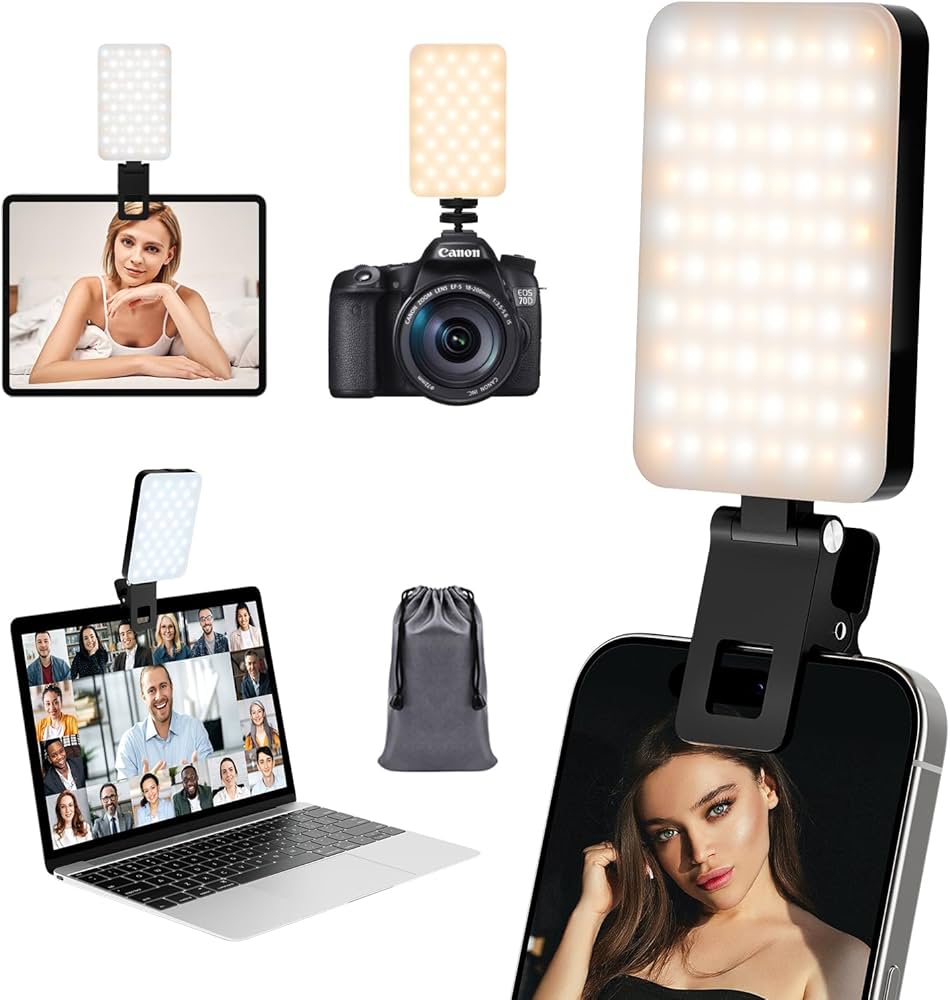 Luz LED Recargable,ilumina tu Rostro, Mejora tu Contenido