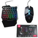 [0000000089] Combo Gamer 2 En 1 Teclado De Mano Y Mouse Rgb 35 Teclas Usb G506