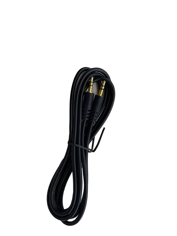 Cable Auxiliar Jack Stereo 3.5 Mm Negro 1.2 Metros