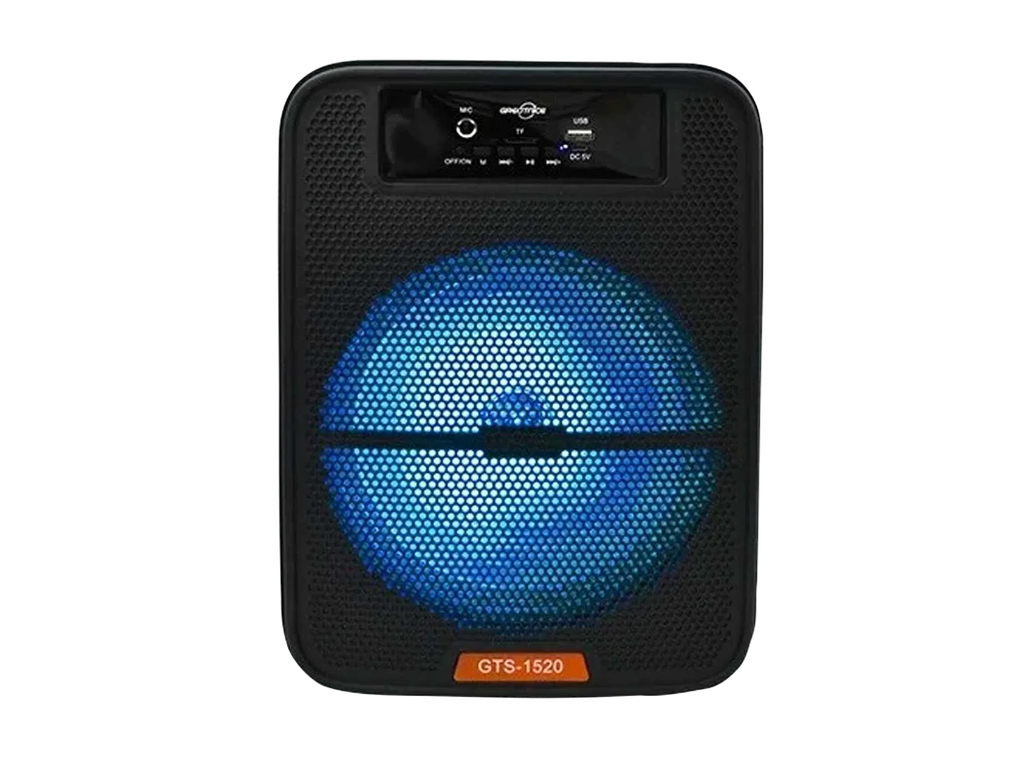 Parlante Gts-1520-Altavoz Inalámbrico Para Karaoke, Reproductor De Audio Con Micrófono, Diseño Moderno, Hecho A Medida