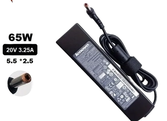 Cargador De Laptop 20V 3.25A Punta Marron Compatible Lenovo