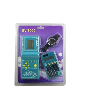 Kit De Reloj, Calculadora Y Tetris Con 9999 En 1