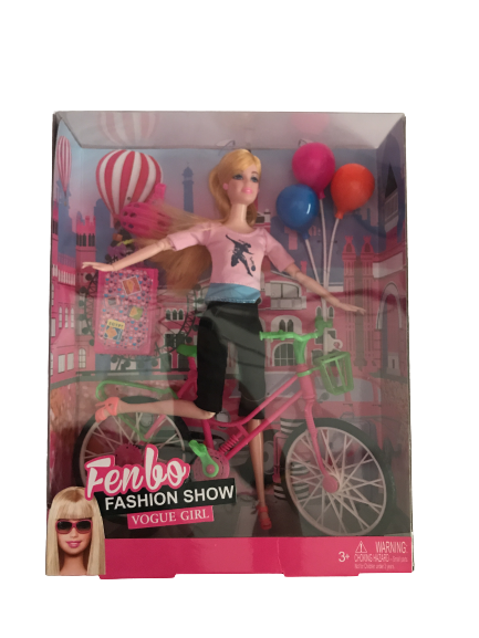 Muñeca Alternativa Barbie Bicicleta Y Rollers Colores Kids