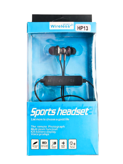 Auriculares Deportivos Internos Magnéticos Inalámbricos Hp13 Para Música Y Llamadas 