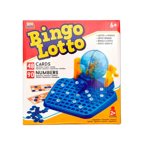 Bingo-Neo 90 Bolas Juego Mat. Plastico Tamaño Grande