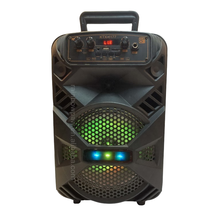 Parlante Kts-Altavoz Portátil Inalámbrico De Alta Calidad, De 8 Pulgadas Ktx-1177, Micrófono Con Cable, Reproductor De Karaoke