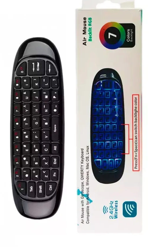 Mouse Teclado Inalambrico para Android Tv Box Smart Tv