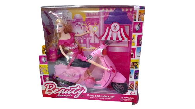 Barbie Con Moto