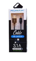 [0000000019] Cable De Datos Tipo C Carga 3,1A Marc. Romax