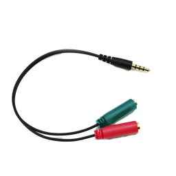 [0000000102] Cable De Audio De 3.5Mm Cable Adaptador De Uno A Dos 1 Macho 2 Hembra Y-Divisor