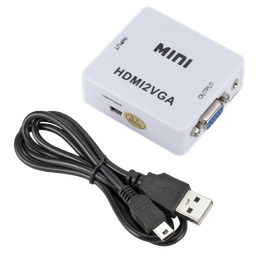 [0000000171] Mini Convertidor De Hdmi A Vga Con Conector De Adaptador De Audio Hdmi2Vga 1080P