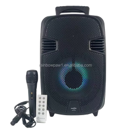 [0000000195] Parlante Altavoz De Fiesta De Karaoke Bluetooth De 8 Pulgadas, Altavoz Inalámbrico Para Exteriores, Micrófono De Bajo, Gts-1146