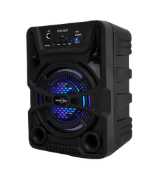 [0000000200] Parlante Altavoz 4″ Con Asa Y Luz Led Gts-1637 Entradas Usb, Micro Sd Y Mic