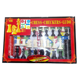 [0000000547] 3 In 1 Game Chess Checkers Ludo Intelligent Toys
