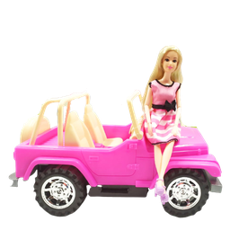 [0000000562] Carro Tipo Barbie Niñas Muñeca Juguete Didáctico Jugueteria