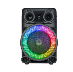 [0000000652] Parlante Kts-Altavoz Portátil Inalámbrico De 8 Pulgadas, Kts-1566 Con Luz De Colores Rgb, Con Micrófono Y Cable, Bt, Para Karaoke Y Fiestas