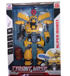 [0000001125] Juguete Super Tyran Wasp Robot Luces Y Sonido Tamaño Grande